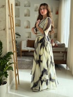 فستان شيفون مشجر