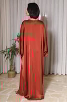 فستان ساتان ناعم - برتقالي داكن | سيزون