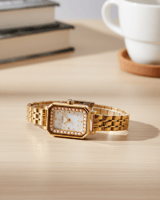 ساعه سيزون ذهبي مربع