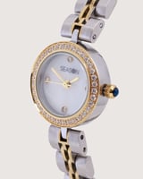 ساعة سيزون نسائية - (فضي وذهبي) بميناء لؤلؤي