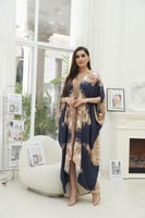 جلابية ميدي ازرق