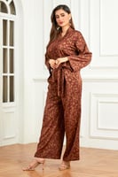 طقم بورجوندي بنطلون وبلوزة