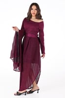 فستان ميدي فوشي