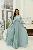 فستان لوريكس بليسية بهدب