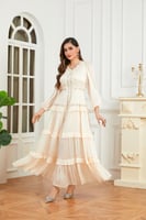 فستان كرينكل بيج بياقة مميزة