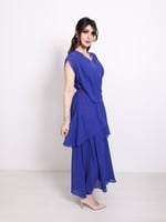 فستان مكسي أزرق