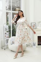 فستان شيفون ميدي