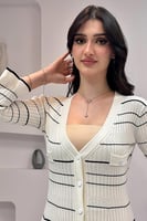 فستان مكسي كريمي