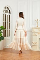 فستان كرينكل بيج بياقة مميزة