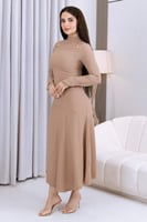 فستان شتوي انيق بكم طويل