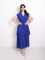 فستان مكسي أزرق