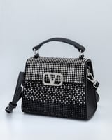 شنطة نسائية باللون الأسود/ألوان متعددة