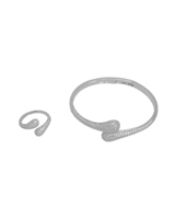 طقم فضي ناعم ( إسوارة - خاتم ) | SEASON