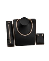 طقم سهرة زركون لون فضي