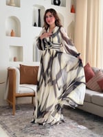 فستان شيفون مشجر