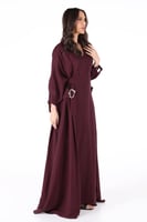 جلابية عنابي غامق