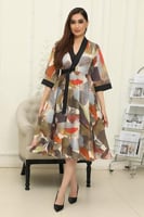 فستان قطم بطبعه مميزة