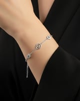 اسوارة زركون ذهبي بتصميم دائري