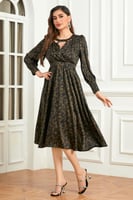 فستان ميدي أسود