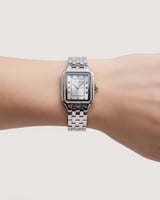 ساعة يد نسائية مربعة لون فضي | كلاسيكي | سيزون