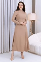 فستان شتوي انيق بكم طويل