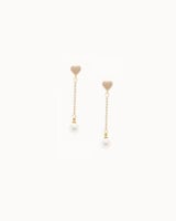 حلق زركون مع لؤلؤ