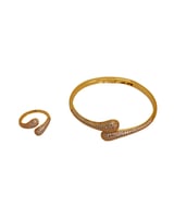 طقم فضي ناعم ( إسوارة - خاتم ) | SEASON