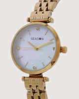 ساعة نسائية ذهبية فاخر | تصميم كلاسيكي