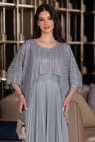 فستان لوريكس بليسية بهدب