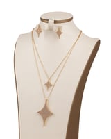 طقم زركون طويل دورين