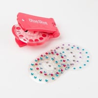 كرستالات شعر مع ماكينة لصق استيكرات للشعر