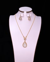 طقم سلسال حلق طويل