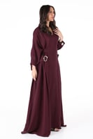 جلابية عنابي غامق