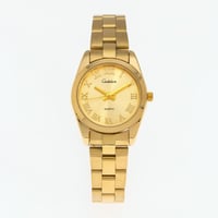 ساعة نسائية ذهبي كلاسيكي