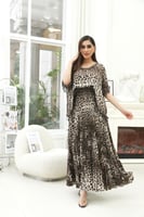 فستان قطن بطبعة الفهد