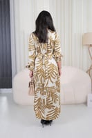 فستان مكسي أخضر