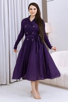 فستان ميدي موف غامق