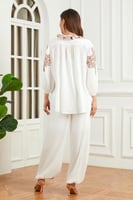 طقم مكسي أبيض