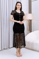 طقم تنورة وبلوزة أسود