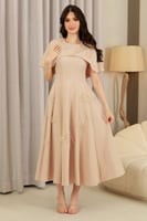 فستان كريب سهرة ناعم