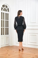 طقم اسود دانتيل