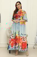 جلابية بطبعة زهور