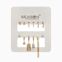 مجموعة حلق بأشكال متعددة