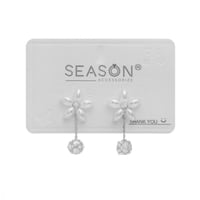 حلق بشكل لؤلؤ الوردة