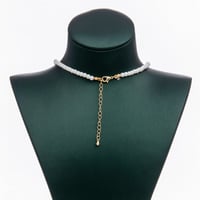 سلسال لؤلؤ بتعليقة وردة