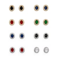 حلق الجوهرة بفصوص الزركون