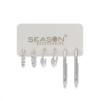 مجموعة حلق بأشكال متعددة