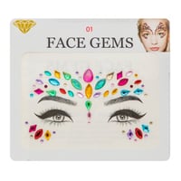 ملصقات كرستاليه للوجه