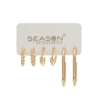 مجموعة حلق بأشكال متعددة