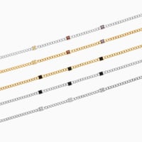 اسوارة جنزير مرصعة بالكريستال